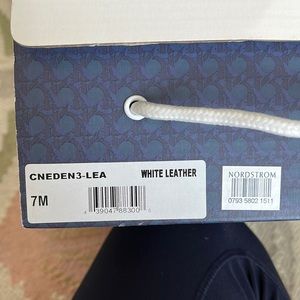 Caslon white leather sneakers size 7